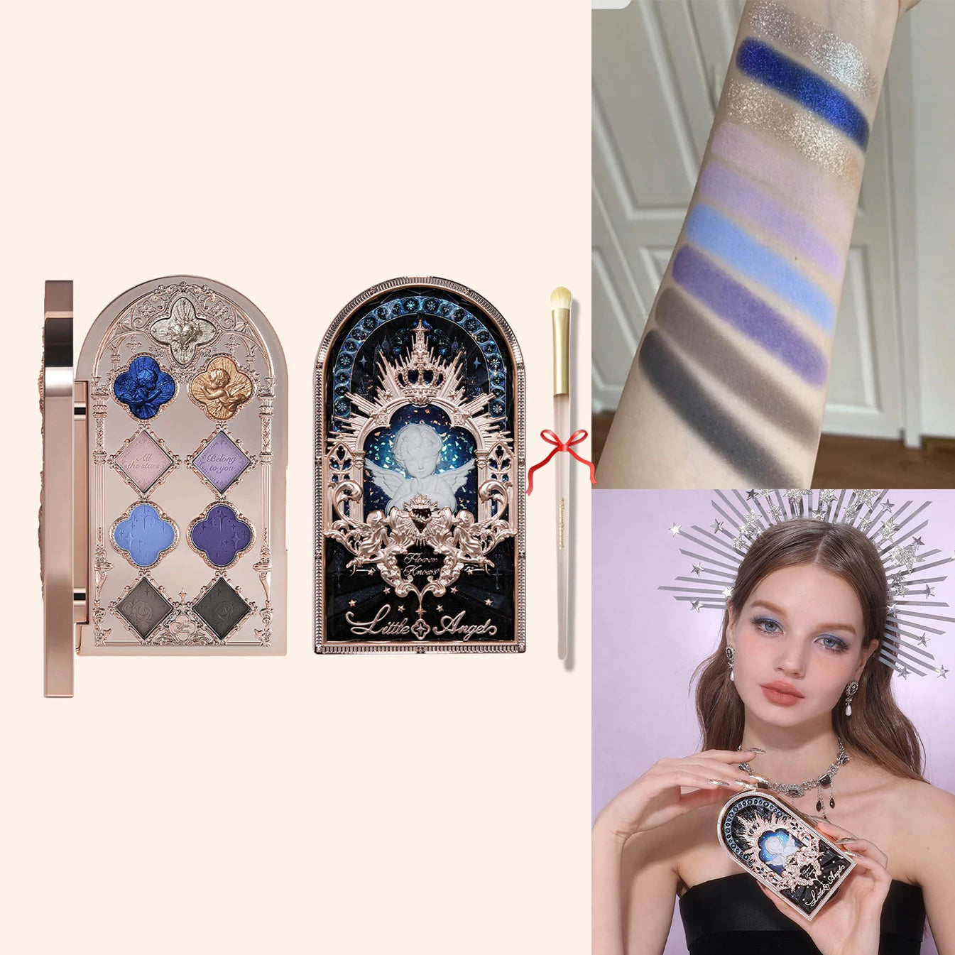 Flower Knows Swan Ballet 6-Color Eyeshadow Palette